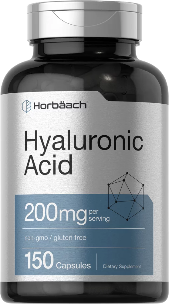 Hyaluronic Acid 200 mg 150 Capsules Non-GMO Gluten Free Supplement Q472195