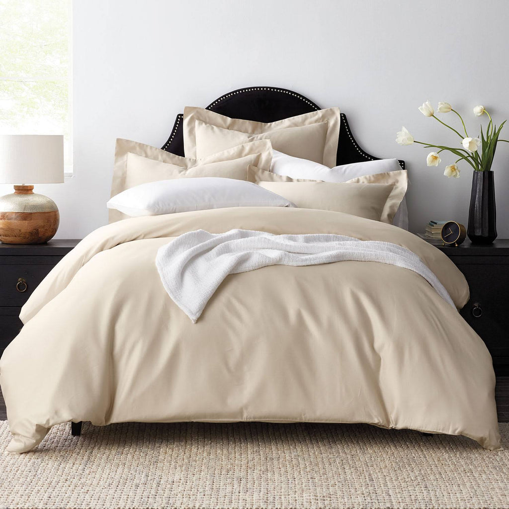 Ivory King Cotton Sateen Duvet Cover G31698