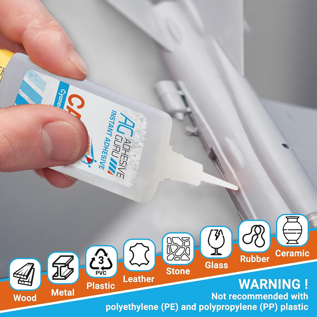 0.9 oz - 3.38 fl oz Cyanoacrylate Glue and Activator B671563
