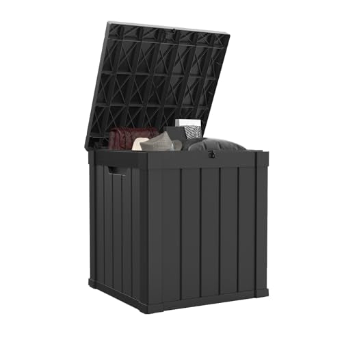 100 Gallon Black Resin Outdoor Storage Box K175