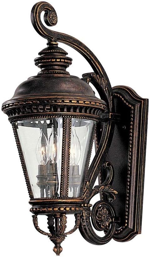 Black 4-Light Outdoor Wall Lantern J423264