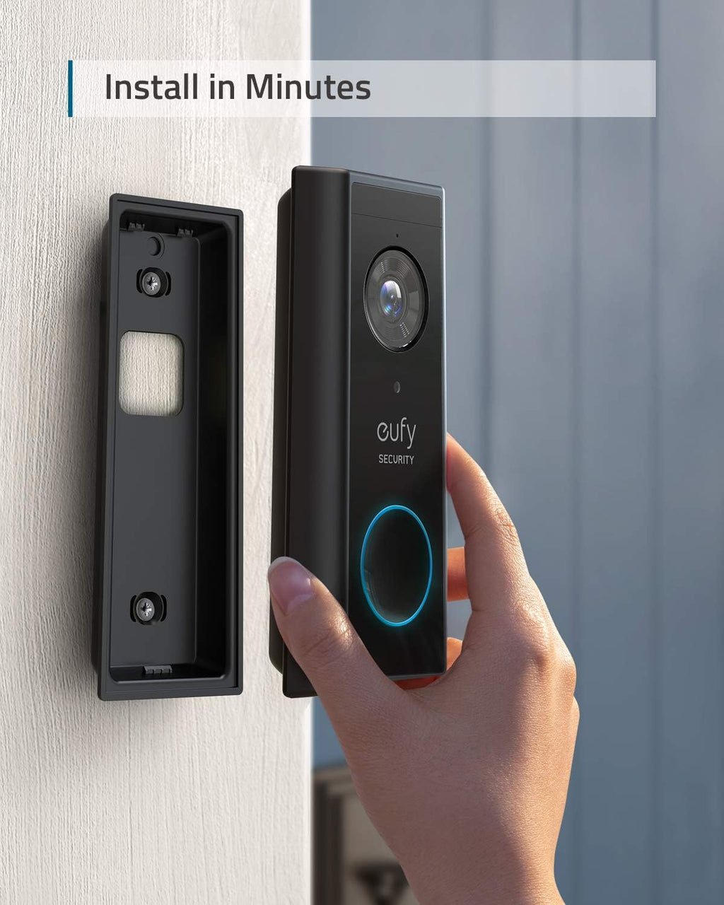 Video Doorbell Kit 2K Resolution Battery-Powered O228