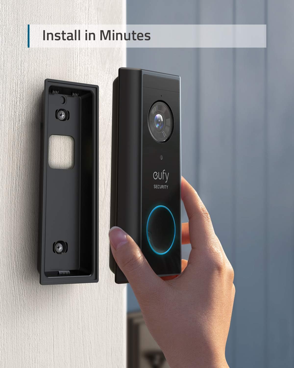 Video Doorbell Kit 2K Resolution Battery-Powered O228