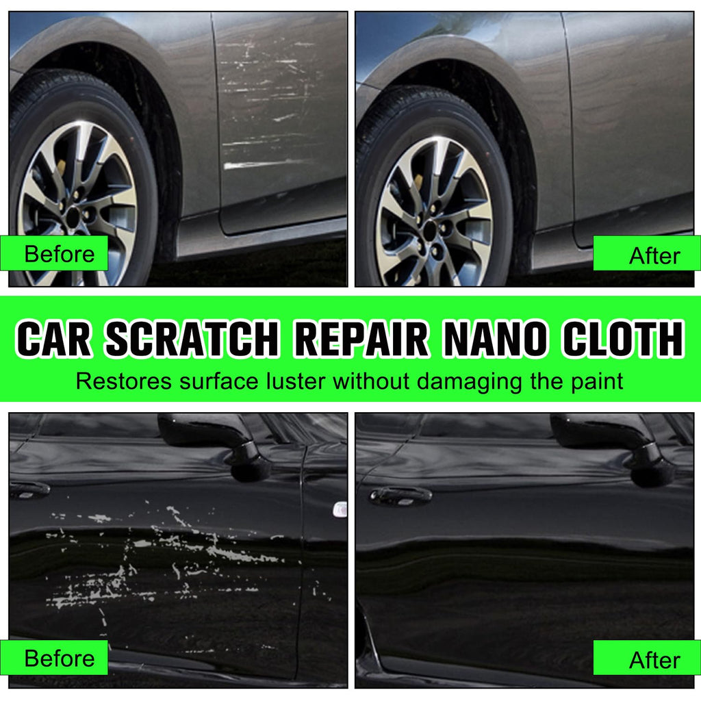 12 Pcs Nano Sparkle Car Scratch Remover Cloth Q31786