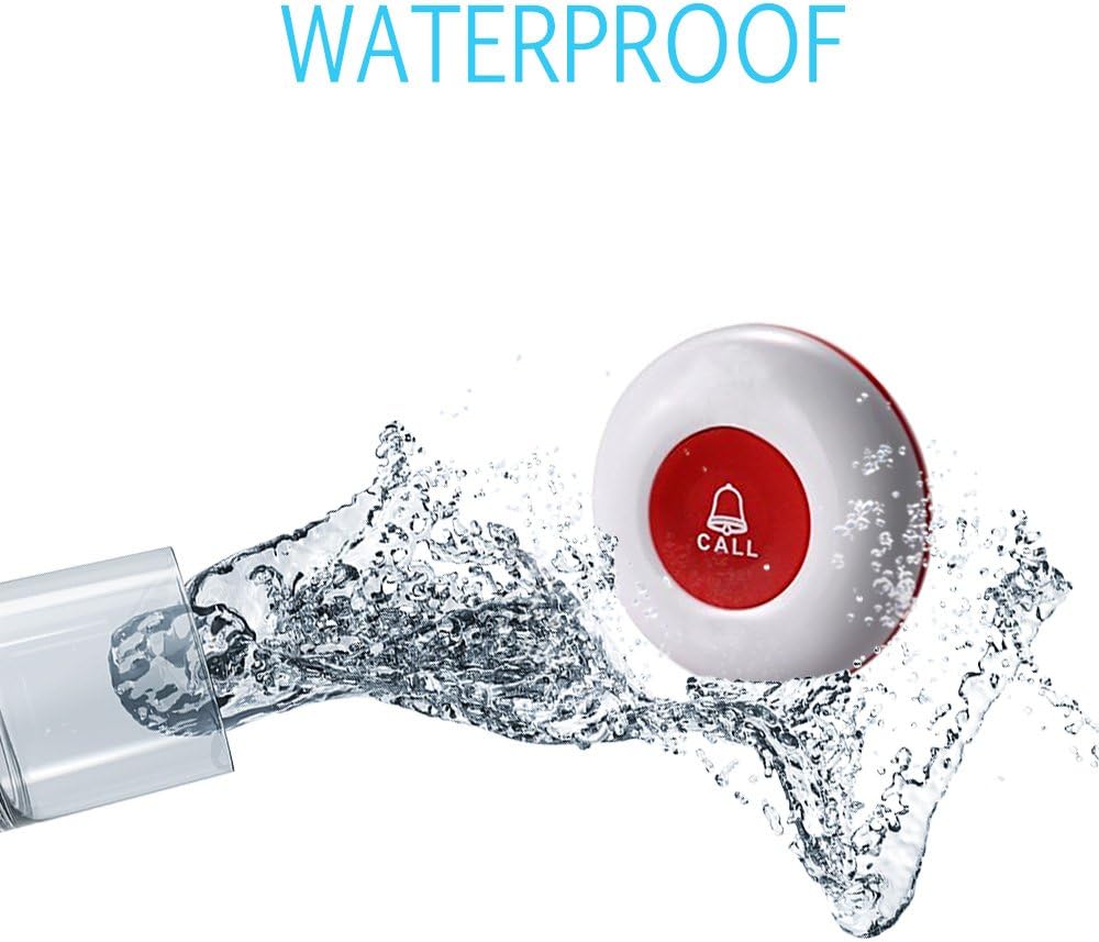 Wireless Calling System with 10 Waterproof Call Buttons and Display Receiver Y623752