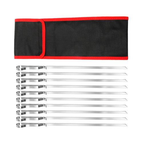 10 Piece Barbecue Skewers with Cloth Bag D376348