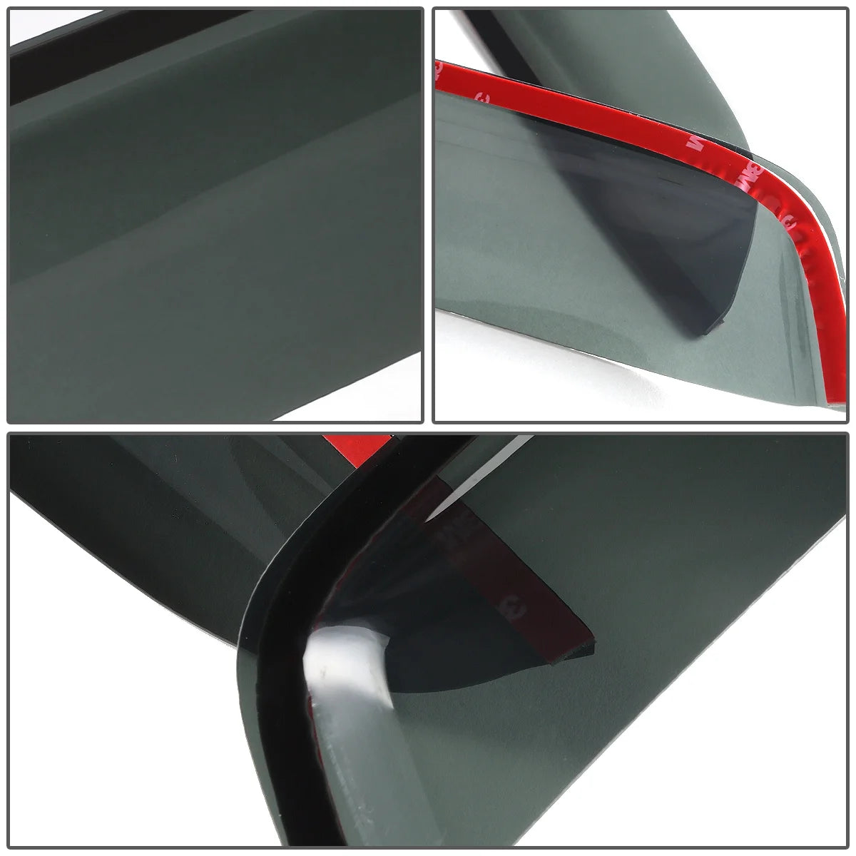 Window Vent Visor Deflector Rain Guard (Dark Smoke) J43887
