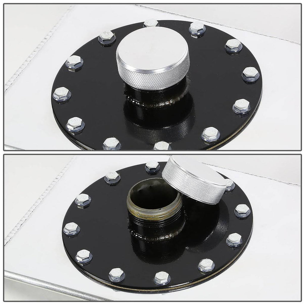 15-Gallon Top-Feed Aluminum Fuel Cell Gas Tank with Level Sender and Cap R5984