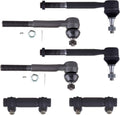 6-Piece Outer Inner Tie Rods and Adjusting Sleeves D326