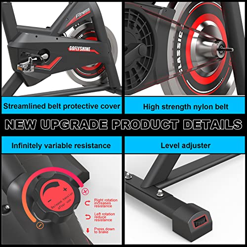 Silent Belt Drive Exercise Bike with LCD Monitor N921
