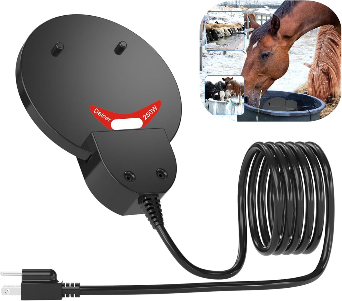 500W Submersible Bird Bath Heater Aluminum Cast I122039