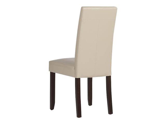 Faux Leather Parson Dining Chair, Satin Cream, Set of 2 T95693