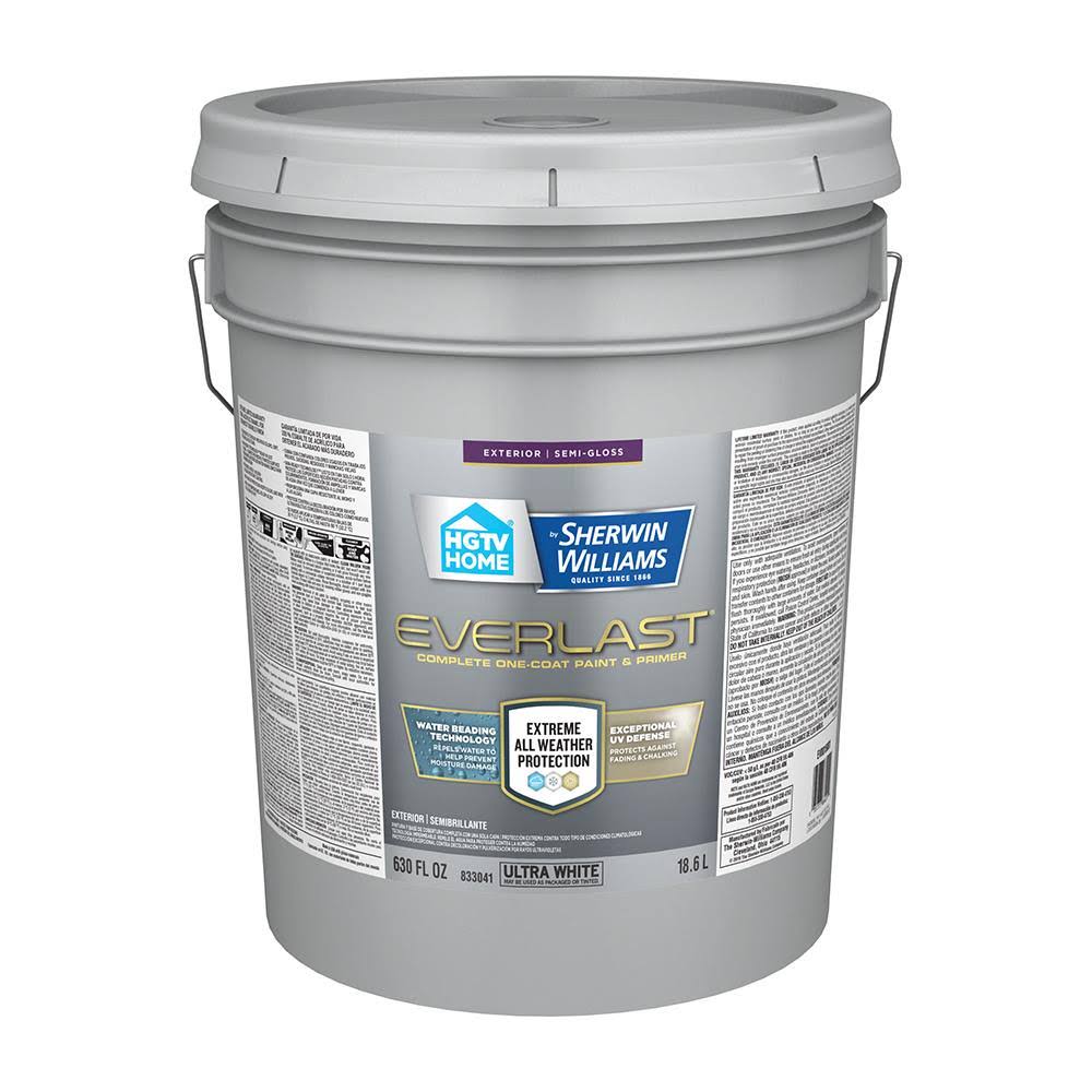 Semi-Gloss Exterior Tintable Paint 5-Gallon U356397