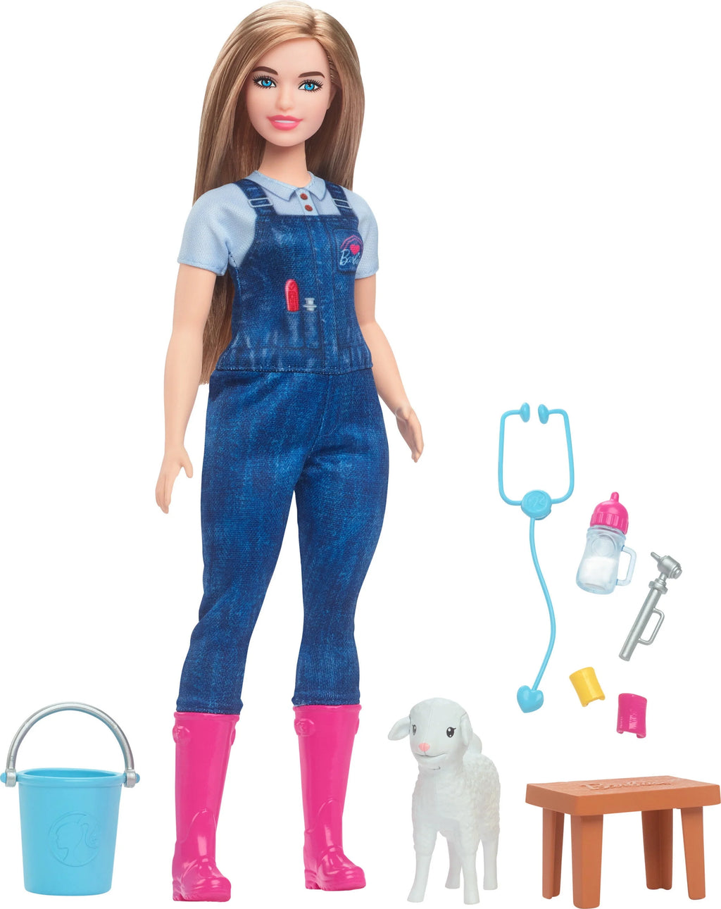 Farm Vet Doll & 10 Accessories D3420