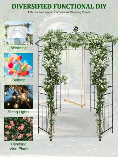 9.5FT Metal Garden Arch R3832