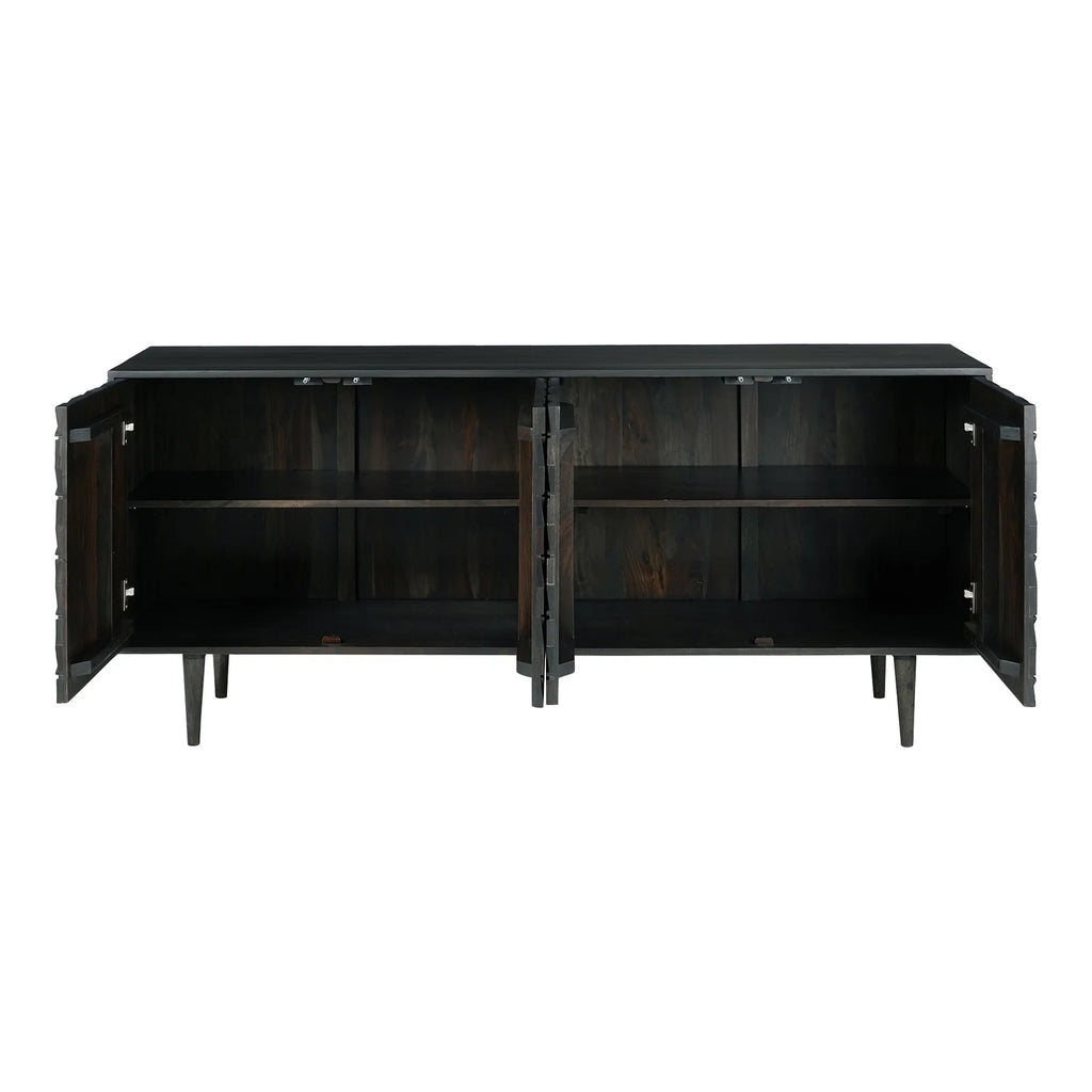 Black 4 Door Sideboard N4123