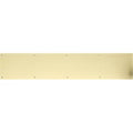 8 in. x 28 in. Polished Brass Adhesive Mount Kick Plate Q214