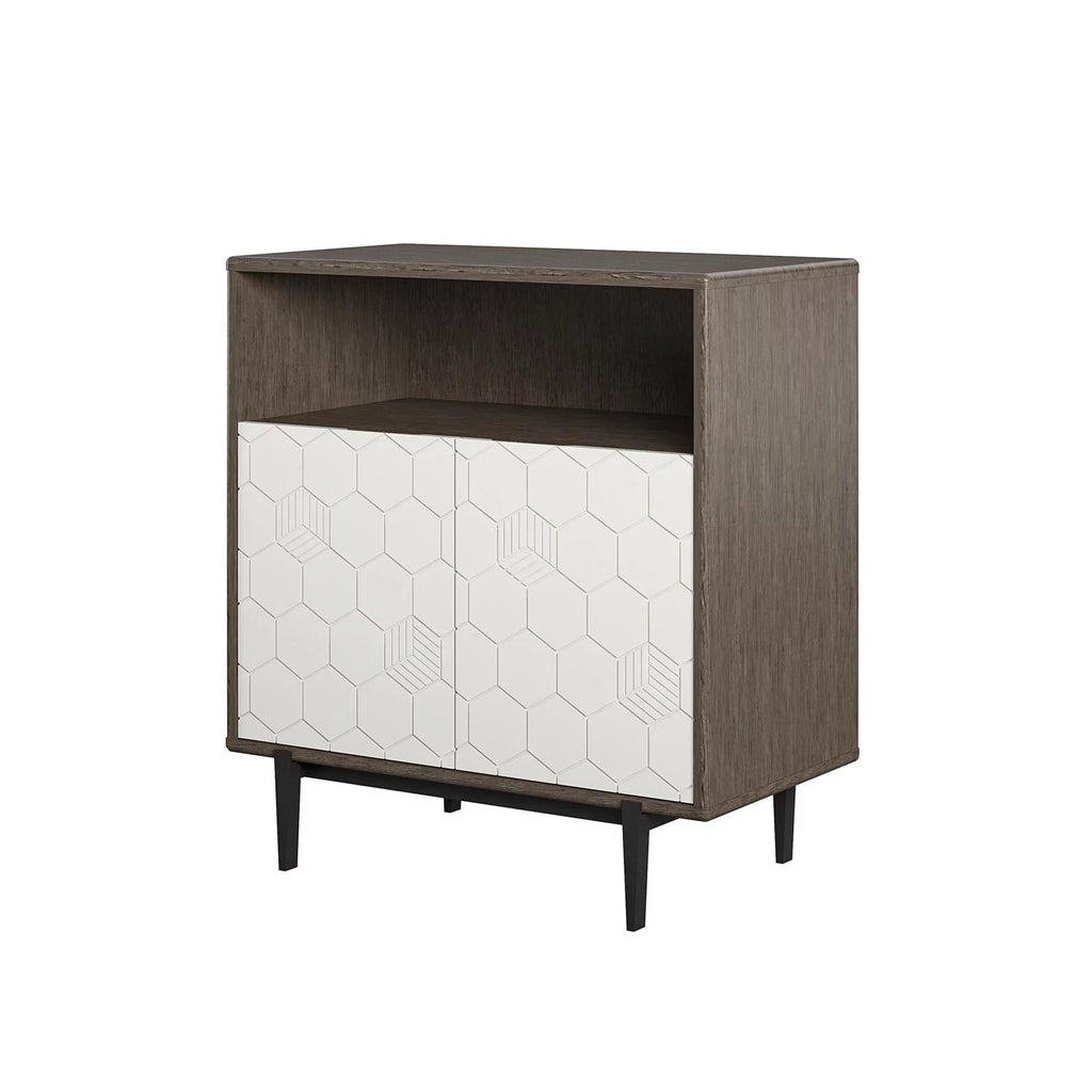Gray Oak Storage Cabinet T658