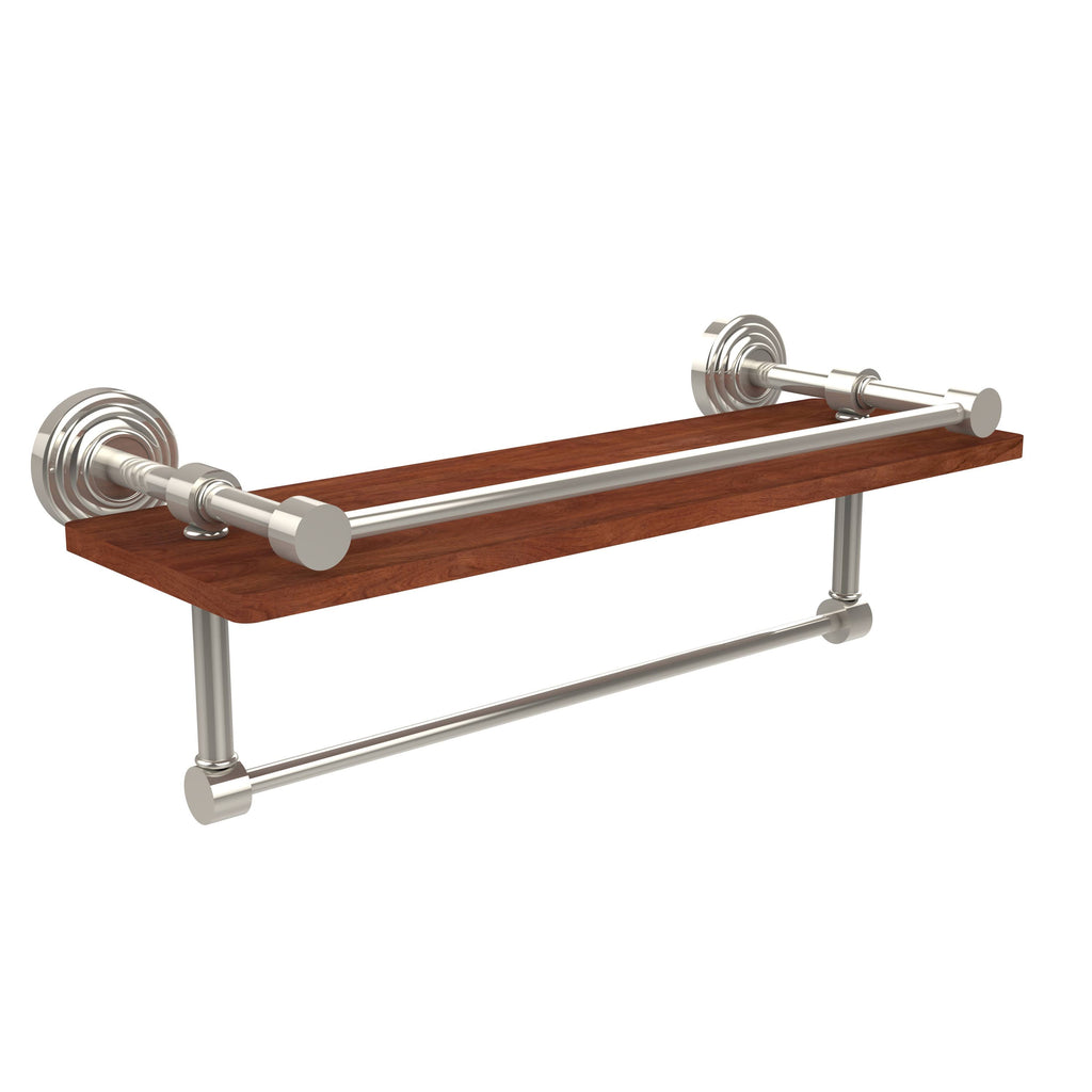 Polished Nickel Ironwood Shelf Gallery Rail and Towel Bar E38778