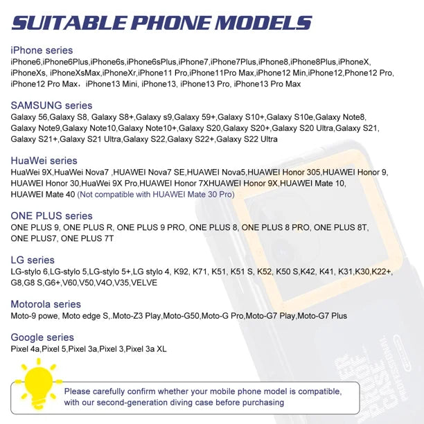 Waterproof Protective Case for Phones Up to 6.9 Inch Q312