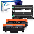 Compatible Toner Cartridge & Drum Unit Replacements for Brother Printer (2 Toner Cartridges, 1 Drum Unit, 3 Pack) Y512324