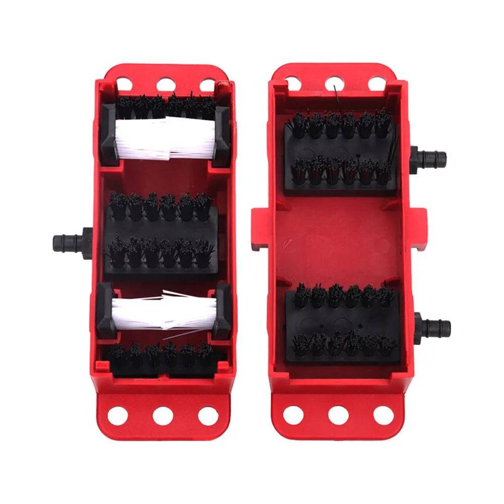 Motorcycle Chain Cleaning Kit with Brush and Lube Tool I6923