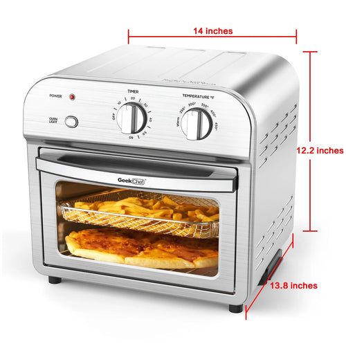 11Qt 1500W Stainless Steel Air Fryer Oven I9782