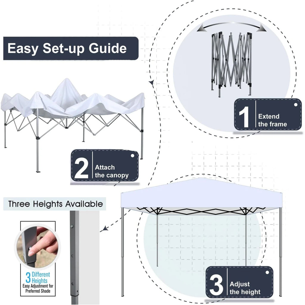 10x10 ft Blue Pop up Canopy Tent B623