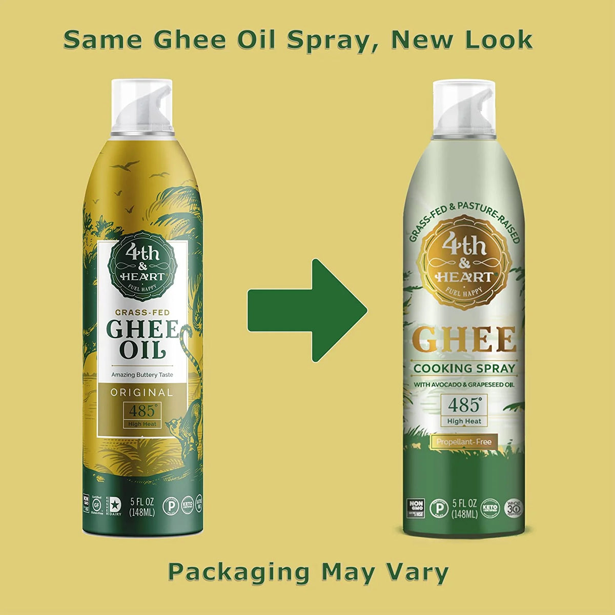 Original Ghee Oil Cooking Spray, 5 Ounce, Non-Stick High Heat Blend M2440
