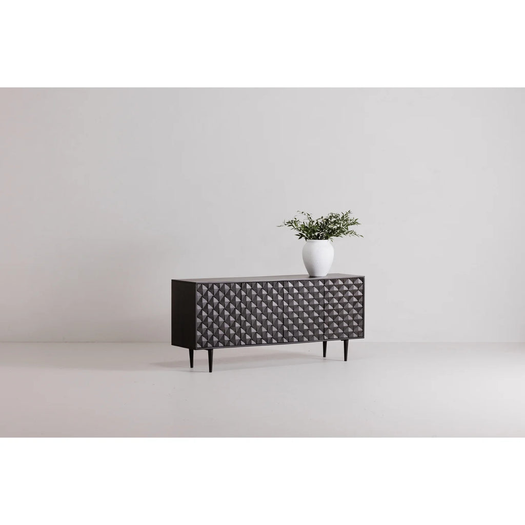 Black 4 Door Sideboard N4123