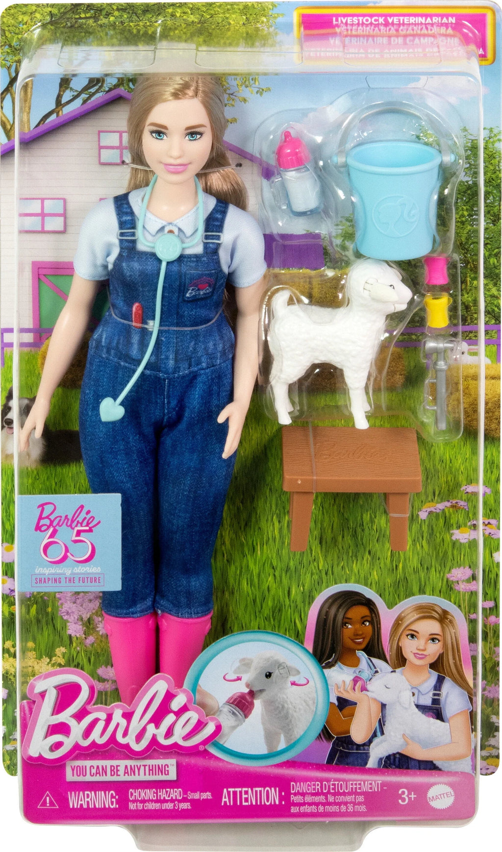 Farm Vet Doll & 10 Accessories D3420