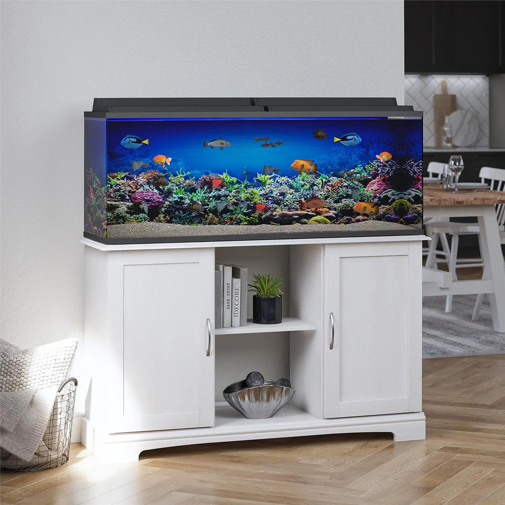 Ivory Oak 50 - 75 Gallon Aquarium Stand N564