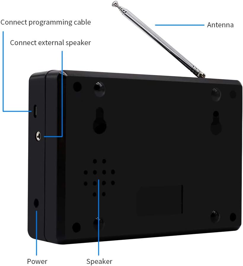 Wireless Calling System with 10 Waterproof Call Buttons and Display Receiver Y623752