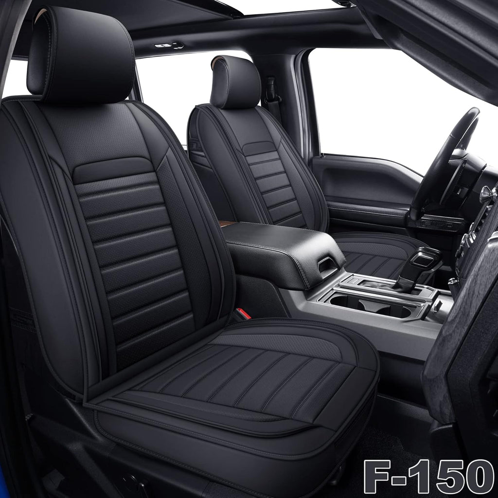 Faux Leather Car Seat Covers Front Pair F542672