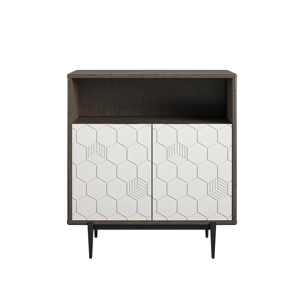 Gray Oak Storage Cabinet T658