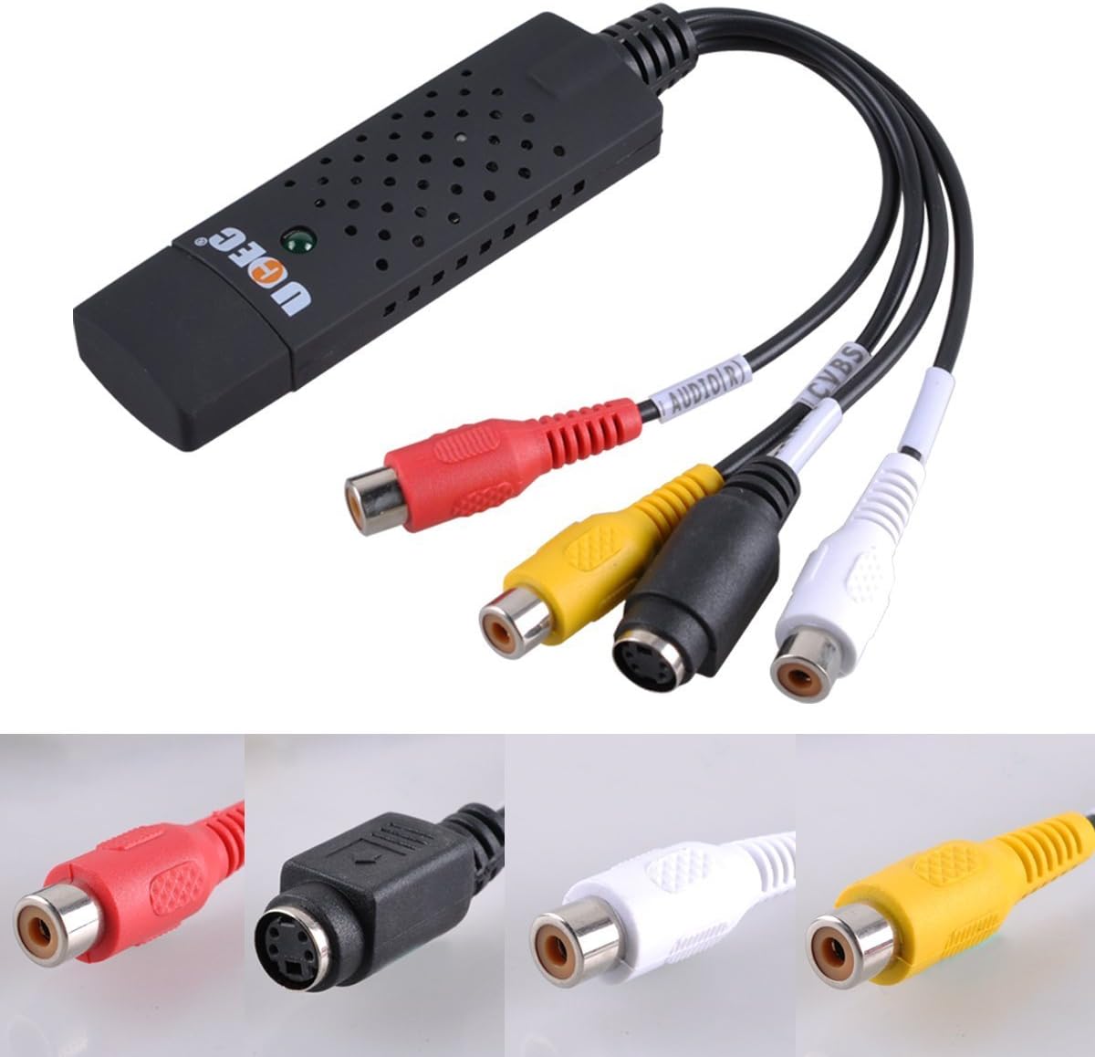 RCA to USB Audio Video Capture Card Converter I96826
