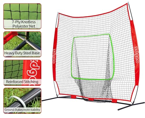 7×7ft Baseball Practice Net with Carry Bag C33690