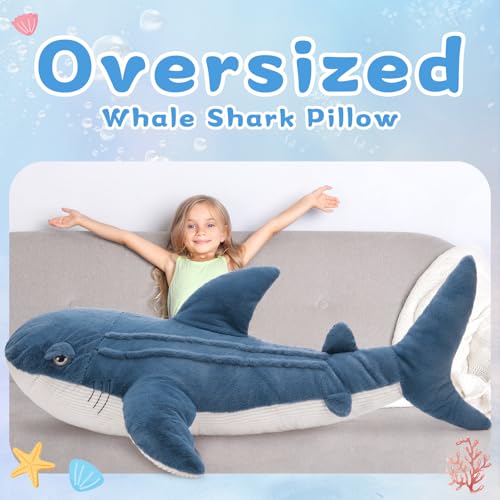 51 inch Giant Whale Shark Stuffed Animal Plush O81665