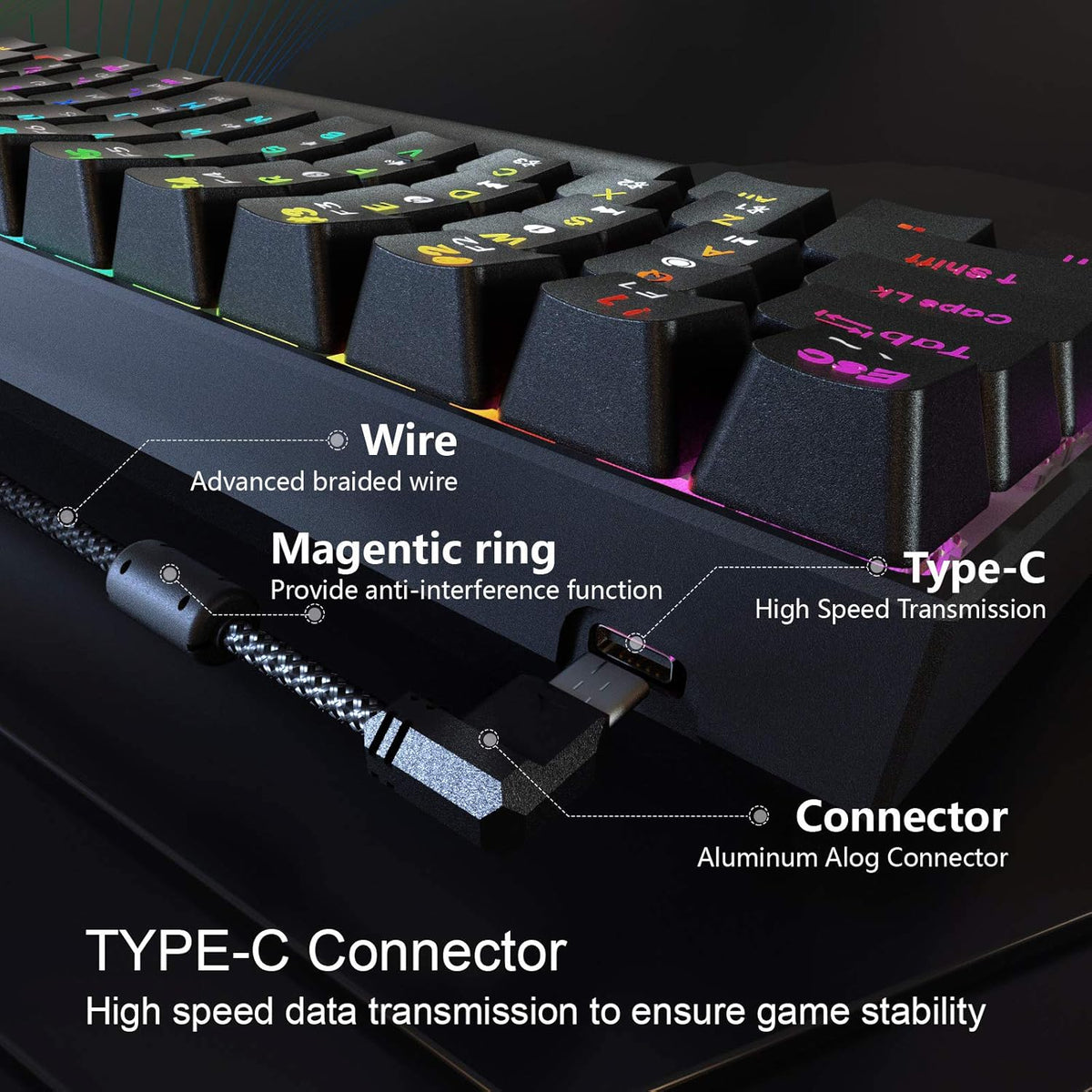 60% Mechanical Gaming Keyboard K340