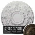 Hand-Painted Stone Hearth Crackle Ceiling Medallion Y5953