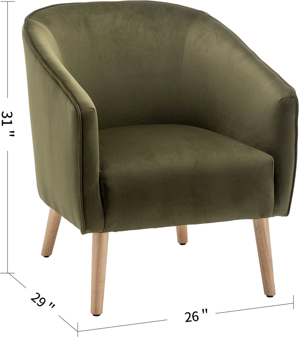 Sage Green Velvet Accent Chair Z24258