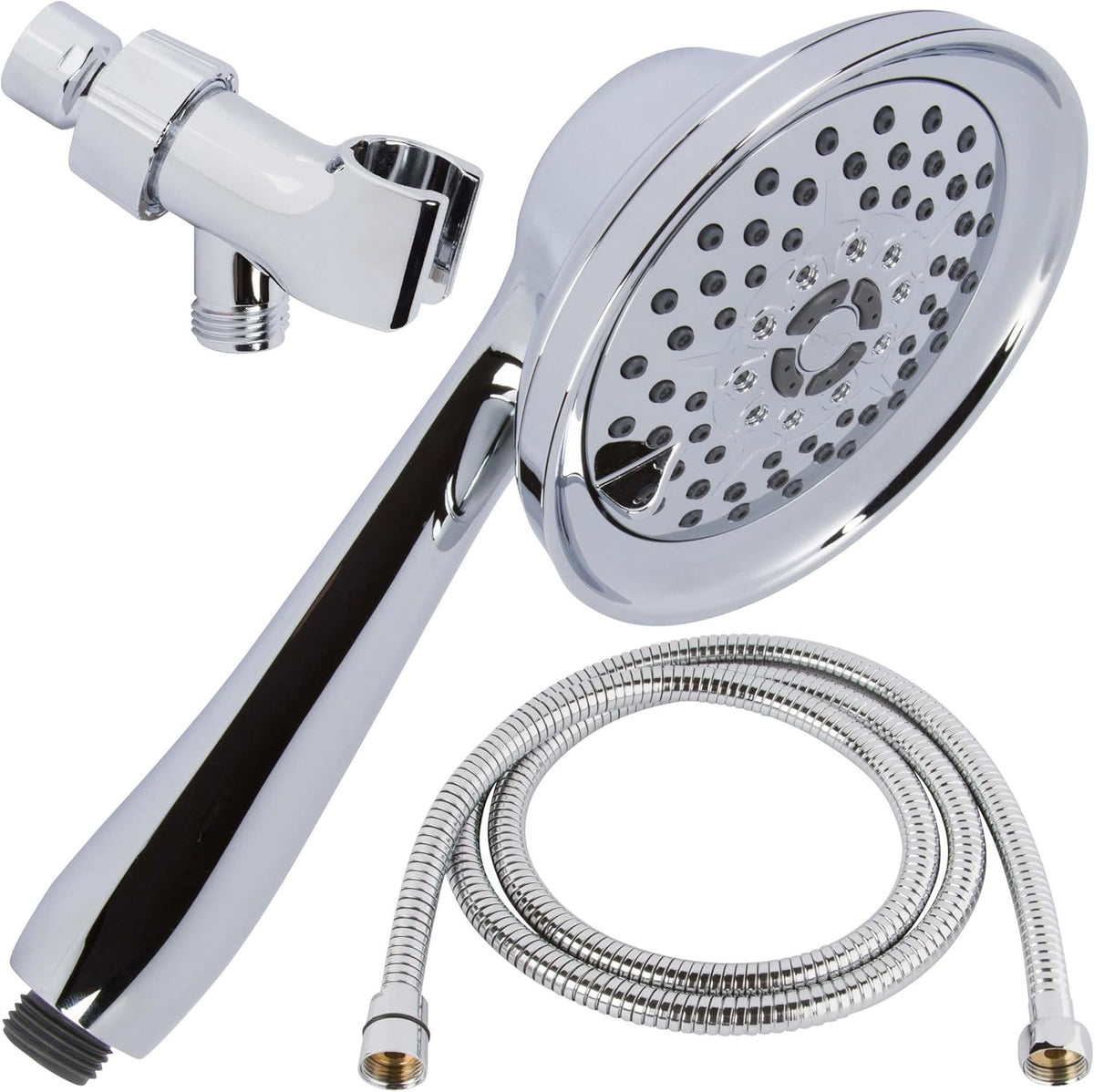 Chrome Pack of 2 Handheld Showerhead Kit with Hose and Mount A6764