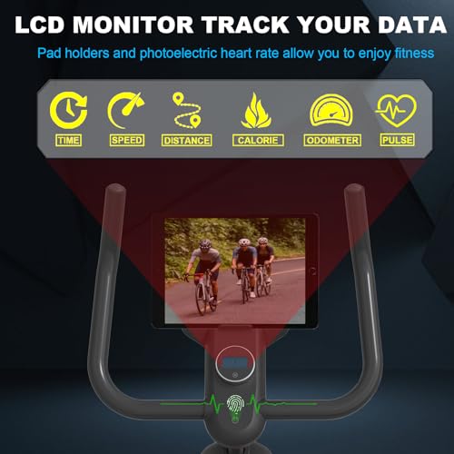 Silent Belt Drive Exercise Bike with LCD Monitor N921
