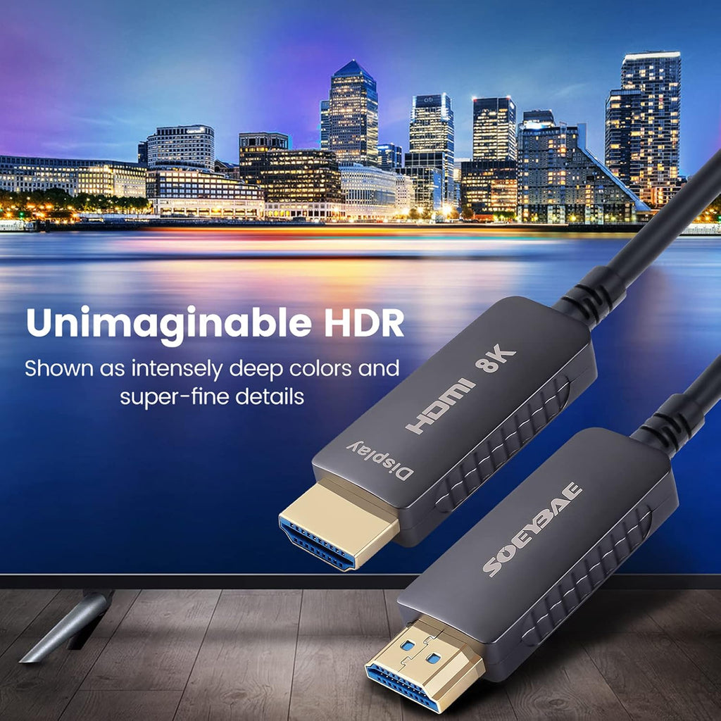 8K HDMI Fiber Optic Cable HDMI 2.1, 100ft/30m A850