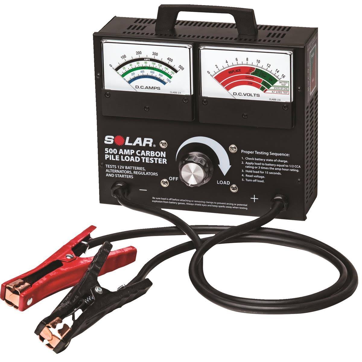500 Amp Carbon Pile Battery Load Tester V71240