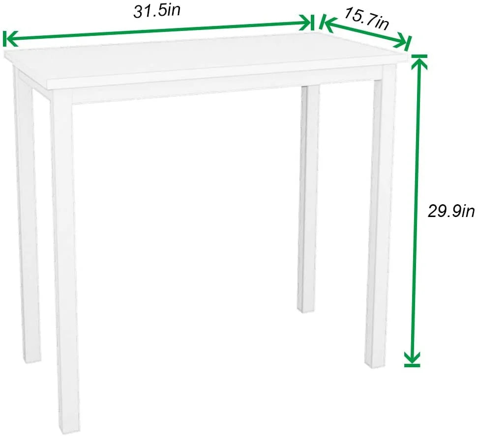 White 31.5 inches Small Computer Desk T298