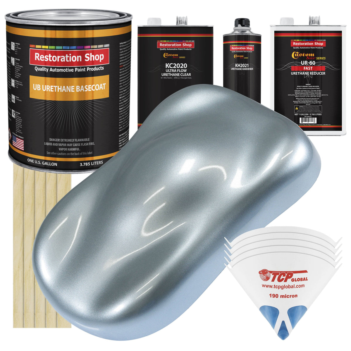 Ice Blue Metallic Urethane Auto Paint Kit R263396