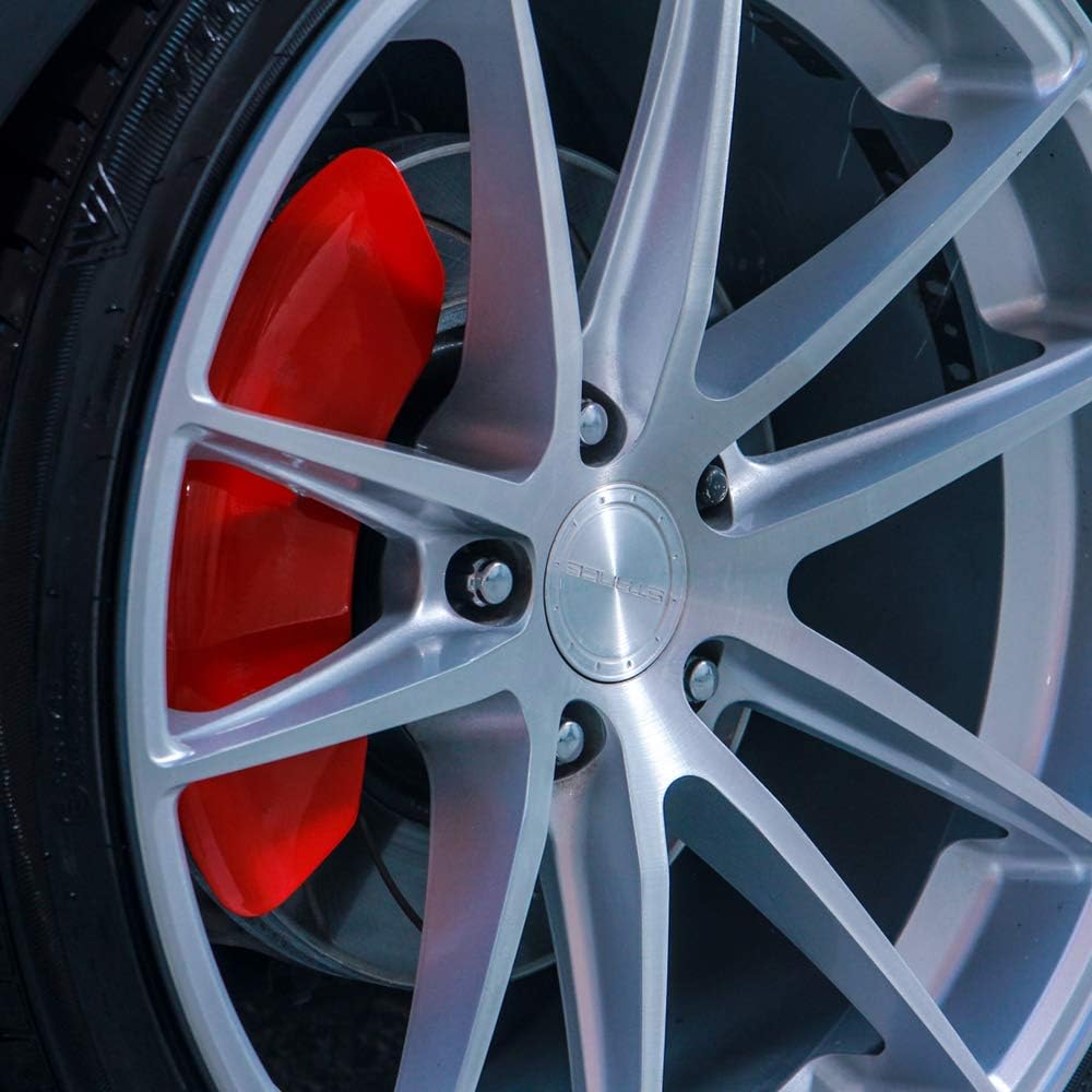 Red Powder Coat Finish Set of 4 Caliper Covers B46097
