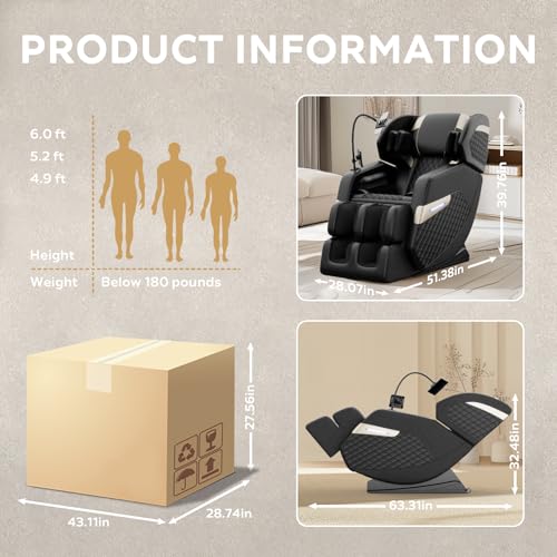 Massage Chair with Heat & Foot Rollers E17839