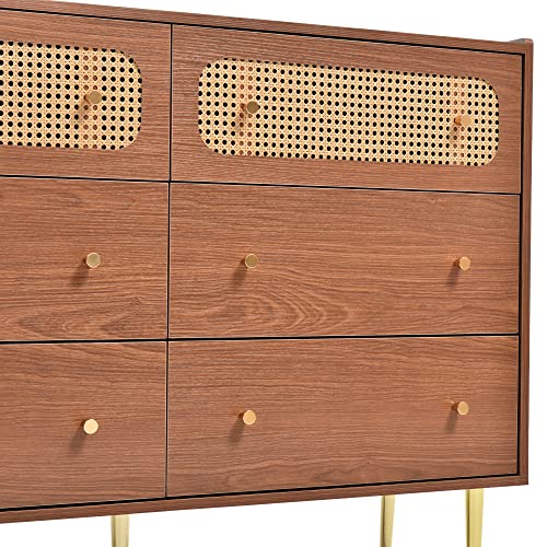 6 Drawer Rattan Dresser D955544